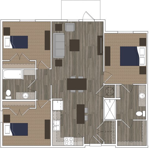 Landon Preserve 3 Bedroom Floor Plan